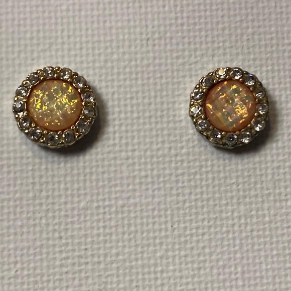 Lot of 5 pairs of rhinestone stud earrings - Picture 4 of 7